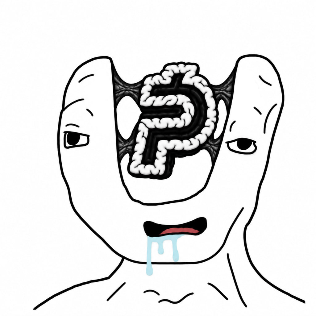 The retard paid character with the paid symbol in its head